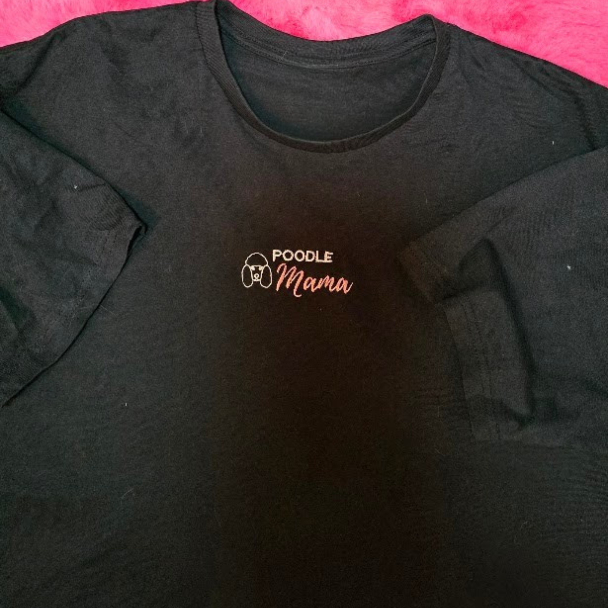 Dog Mama Embroidered T-Shirt