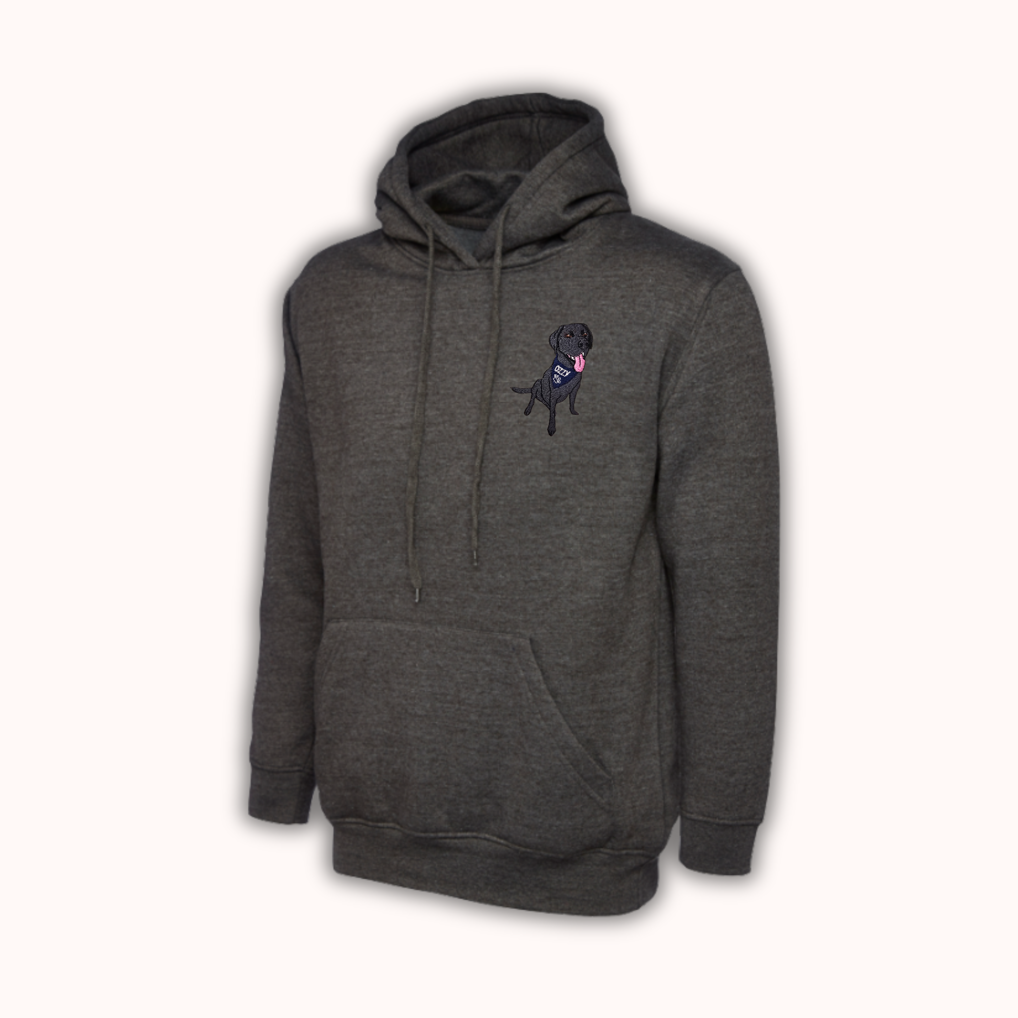 Custom Pet Portrait Hoodie - Personalised Embroidered